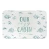 Designs Direct Snowy Town Teal Cozy Cab Bath Mat, 34" X 21" 2 Designs Direct Snowy Town Teal Cozy Cab Bath Mat, 34" X 21" -Christmas Designers Store D518373S 1