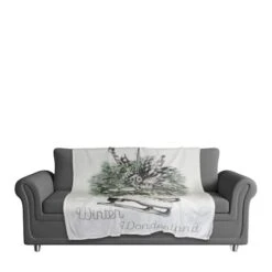 Winter Wonderland50x60 Coral Fleece Blanket -Christmas Designers Store D518396S 3