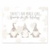 Gnome Holidays Silver Gold 10x8 Tabletop Canvas -Christmas Designers Store D518438S 1