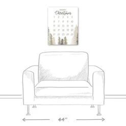 Christmas Trees Countdown Canvas Wall Art 13 Christmas Trees Countdown Canvas Wall Art -Christmas Designers Store D518456S 5