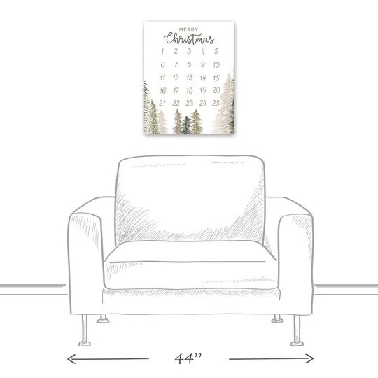 Christmas Trees Countdown Canvas Wall Art 8 Christmas Trees Countdown Canvas Wall Art - Image 6