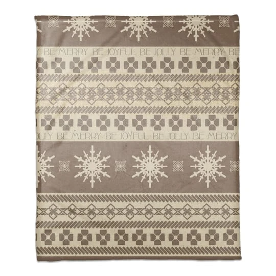 Neutral Christmas Sweater Coral Fleece Blanket 3 Neutral Christmas Sweater Coral Fleece Blanket