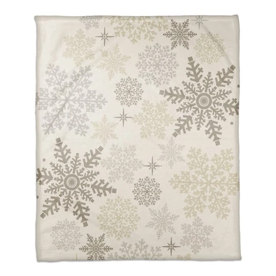 Snowflake Pattern 50x60 Coral Fleece Blanket 3 Snowflake Pattern 50x60 Coral Fleece Blanket