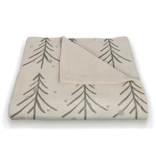 Tree Winter Snow 50x60 Coral Fleece Blanket 5 Tree Winter Snow 50x60 Coral Fleece Blanket - Image 3