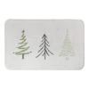 Designs Direct Three Winter Trees Bath Mat, 34" X 21" 1 Designs Direct Three Winter Trees Bath Mat, 34" X 21" -Christmas Designers Store D518509S 1