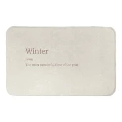 Designs Direct Winter Defined Bath Mat, 34" X 21"