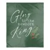 Glory To Newborn King 50x60 Sherpa Fleece Blanket -Christmas Designers Store D518544S 1