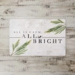 All Is Bright 27x18 Floor Mat -Christmas Designers Store D518547S 2