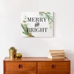 Merry And Bright 14x11 Canvas Wall Art -Christmas Designers Store D518556S 4