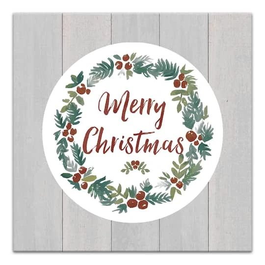 Christmas Wreath Canvas Wall Art 4 Christmas Wreath Canvas Wall Art - Image 2
