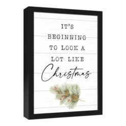 Look Like Christmas Canvas Wall Art In Black Frame 9 Look Like Christmas Canvas Wall Art In Black Frame -Christmas Designers Store D518560S 2