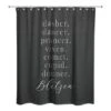 Reindeer Names Shower Curtain 1 Reindeer Names Shower Curtain -Christmas Designers Store D518567S 1