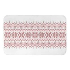 Designs Direct Knit Snowflakes Bath Mat, 34" X 21" -Christmas Designers Store D518575S 1 1