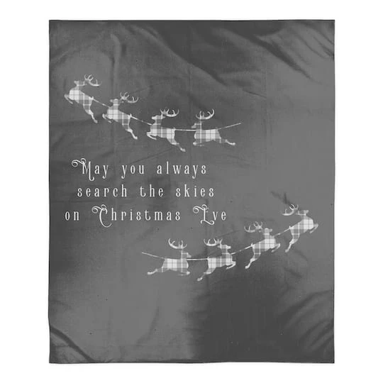 Search The Skies Deer 50x60 Sherpa Fleece Blanket 4 Search The Skies Deer 50x60 Sherpa Fleece Blanket - Image 2