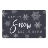 Let It Snow 27x18 Floor Mat 1 Let It Snow 27x18 Floor Mat -Christmas Designers Store D518601S 1