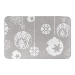Neutral Ornament Bath Mat