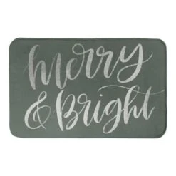 Designs Direct Merry & Bright Bath Mat, 34" X 21" 5 Designs Direct Merry & Bright Bath Mat, 34" X 21" -Christmas Designers Store D518609S 1 1