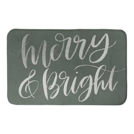 Designs Direct Merry & Bright Bath Mat, 34" X 21" 3 Designs Direct Merry & Bright Bath Mat, 34" X 21"