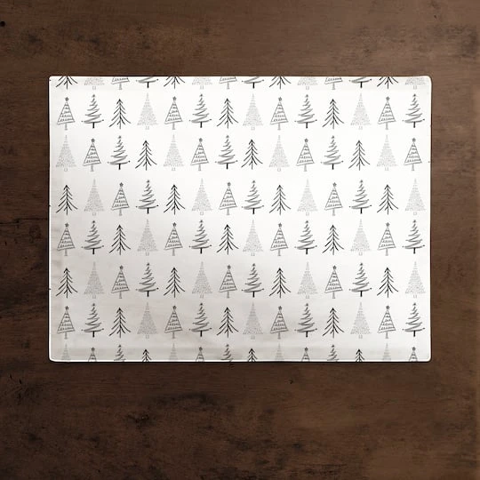 Designs Direct Christmas Trees 18" X 14" Cotton Twill Placemat 5 Designs Direct Christmas Trees 18" X 14" Cotton Twill Placemat - Image 3