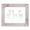 Designs Direct 14" X 11" Snow Reindeers Western White Framed Print -Christmas Designers Store D518645S 1