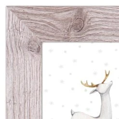 Designs Direct 14" X 11" Snow Reindeers Western White Framed Print 9 Designs Direct 14" X 11" Snow Reindeers Western White Framed Print -Christmas Designers Store D518645S 3