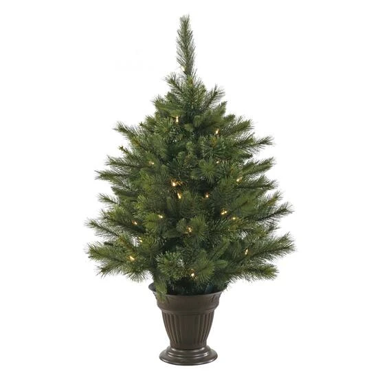 3.5ft. Pre-Lit Cashmere Pine Artificial Christmas Tree, Clear LED Lights 4 3.5ft. Pre-Lit Cashmere Pine Artificial Christmas Tree, Clear LED Lights - Image 2