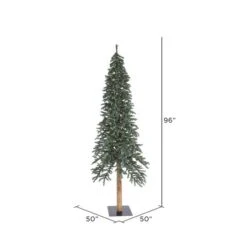 8ft. Unlit Natural Bark Alpine Artificial Christmas Tree -Christmas Designers Store D522415S 3