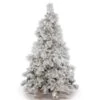 3.5ft. Pre-Lit Flocked Alberta Artificial Christmas Tree, Pure White LED Lights 1 3.5ft. Pre-Lit Flocked Alberta Artificial Christmas Tree, Pure White LED Lights -Christmas Designers Store D522419S 1