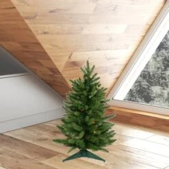 2ft. Pre-Lit Fraser Fir Artificial Christmas Tree, Multicolor Lights -Christmas Designers Store D522452S 2