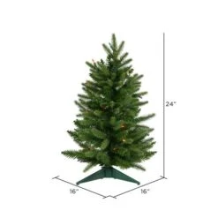 2ft. Pre-Lit Fraser Fir Artificial Christmas Tree, Multicolor Lights -Christmas Designers Store D522452S 3