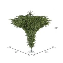 7.5ft. Unlit Upside Down Artificial Christmas Tree 9 7.5ft. Unlit Upside Down Artificial Christmas Tree -Christmas Designers Store D522491S 3