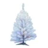 3ft. Pre-Lit Crystal White Spruce Artificial Christmas Tree, Multicolor LED Lights 1 3ft. Pre-Lit Crystal White Spruce Artificial Christmas Tree, Multicolor LED Lights -Christmas Designers Store D522495S 1