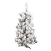 3ft. Pre-Lit Flocked Alaskan Pine Artificial Christmas Tree, Clear Dura-Lit® Lights -Christmas Designers Store D522496S 1