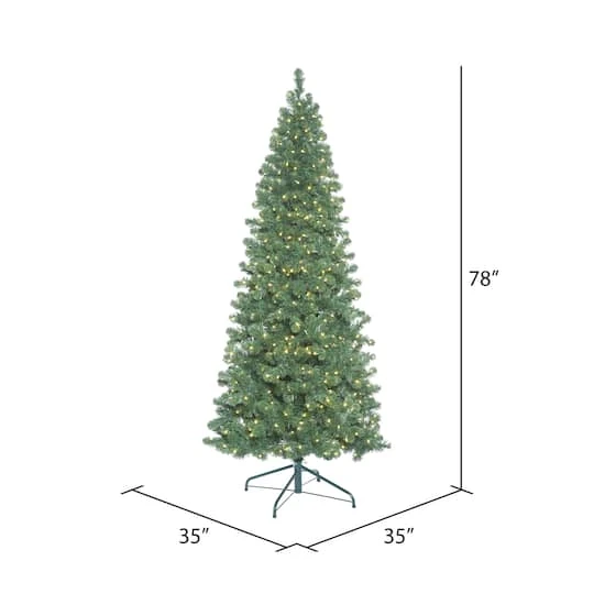 6.5ft. Pre-Lit Oregon Fir Artificial Christmas Tree, Warm White LED Lights 7 6.5ft. Pre-Lit Oregon Fir Artificial Christmas Tree, Warm White LED Lights - Image 5