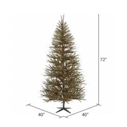 6ft. Pre-Lit Vienna Twig Artificial Christmas Tree, Warm White Dura-Lit® LED Lights -Christmas Designers Store D522517S 3