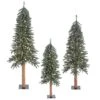 4ft., 5ft., & 6ft. Pre-Lit Natural Bark Alpine Artificial Christmas Tree Set, Clear Lights 2 4ft., 5ft., & 6ft. Pre-Lit Natural Bark Alpine Artificial Christmas Tree Set, Clear Lights -Christmas Designers Store D522541S 1