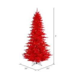 3ft. Unlit Red Fir Artificial Christmas Tree -Christmas Designers Store D522575S 2