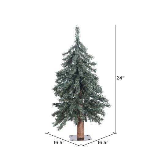 2ft. Unlit Natural Bark Alpine Artificial Christmas Tree 7 2ft. Unlit Natural Bark Alpine Artificial Christmas Tree - Image 5