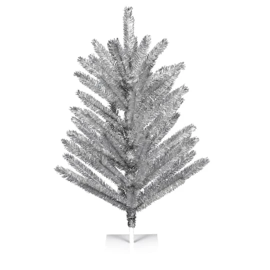3ft. Unlit Silver Vintage Aluminum Artificial Christmas Tree 3 3ft. Unlit Silver Vintage Aluminum Artificial Christmas Tree
