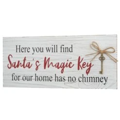 16" Santa’s Key Tabletop Sign 15 16" Santa’s Key Tabletop Sign -Christmas Designers Store D531300S