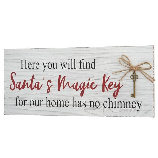 16" Santa’s Key Tabletop Sign 9 16" Santa’s Key Tabletop Sign - Image 7