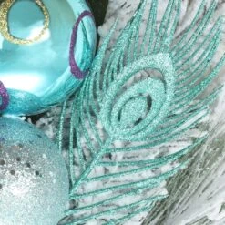 Snowy Pine & Ornament Spray 14 Snowy Pine & Ornament Spray -Christmas Designers Store D531302S 5