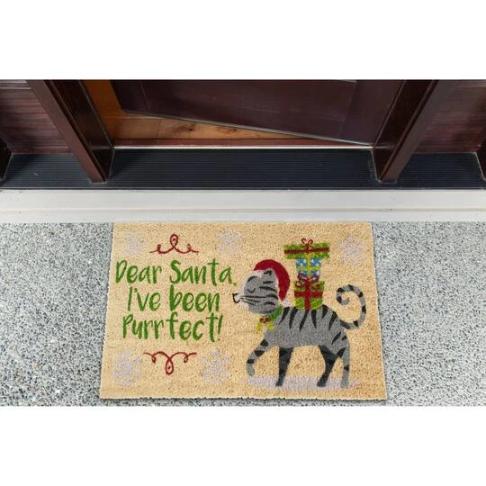 DII® Dear Santa, I've Been Purrfect Doormat 9 DII® Dear Santa, I've Been Purrfect Doormat - Image 7