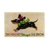 DII® Dachshund Through The Snow Doormat -Christmas Designers Store D539797S 1
