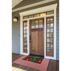 DII® Poinsettias Doormat -Christmas Designers Store D539804S 7