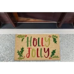 DII® Holly Jolly Doormat 12 DII® Holly Jolly Doormat -Christmas Designers Store D539806S 4