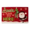 DII® Santa Please Stop Here Doormat -Christmas Designers Store D539812S 1
