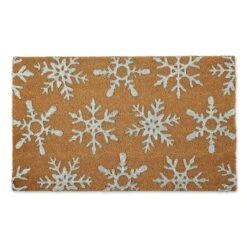 DII® Silver Snowflakes Glitter Doormat