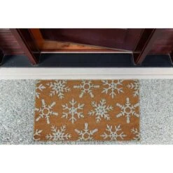 DII® Silver Snowflakes Glitter Doormat 17 DII® Silver Snowflakes Glitter Doormat -Christmas Designers Store D539814S 7