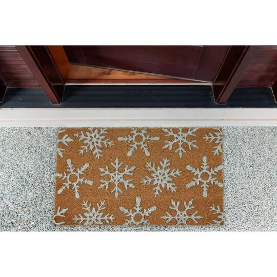 DII® Silver Snowflakes Glitter Doormat 10 DII® Silver Snowflakes Glitter Doormat - Image 8